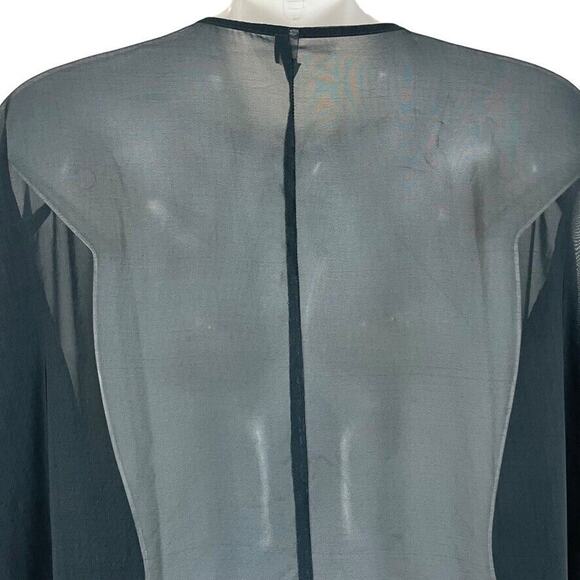 Lane Bryant Womens Sheer Kimono Poncho Sheer Boho Open Longline Jacket Top O/S - Picture 13 of 16